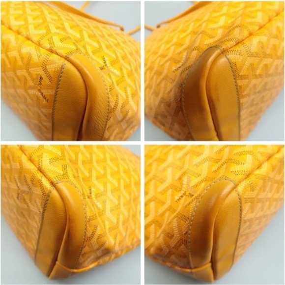 100% Authentic Goyard Yellow Leather Tote Bag - Picture 5 of 11